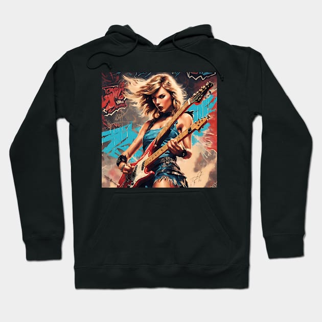 Taylor Swift vintage dnd style art Hoodie by Sans Peur